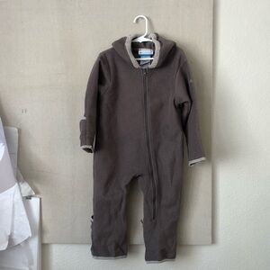 Columbia Bear winter fleece suit - 24 mo